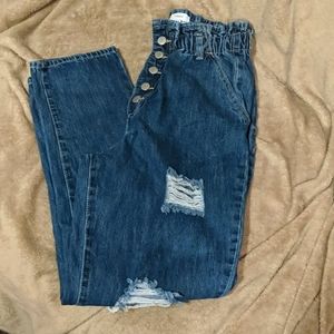 2 FOR $30 ✨f21 distressed high rise denim